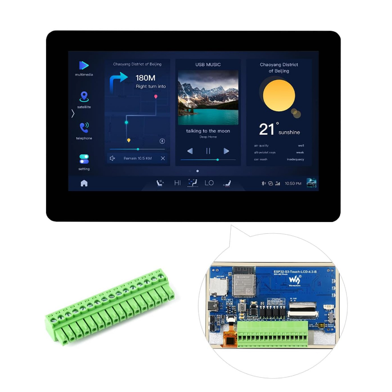 Waveshare ESP32-S3 4.3inch IPS - Lolin S3 recension och pris