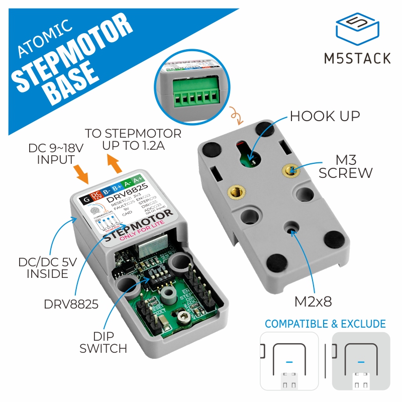 M5Stack Official ATOMIC Stepmo - M5Stack recension och pris