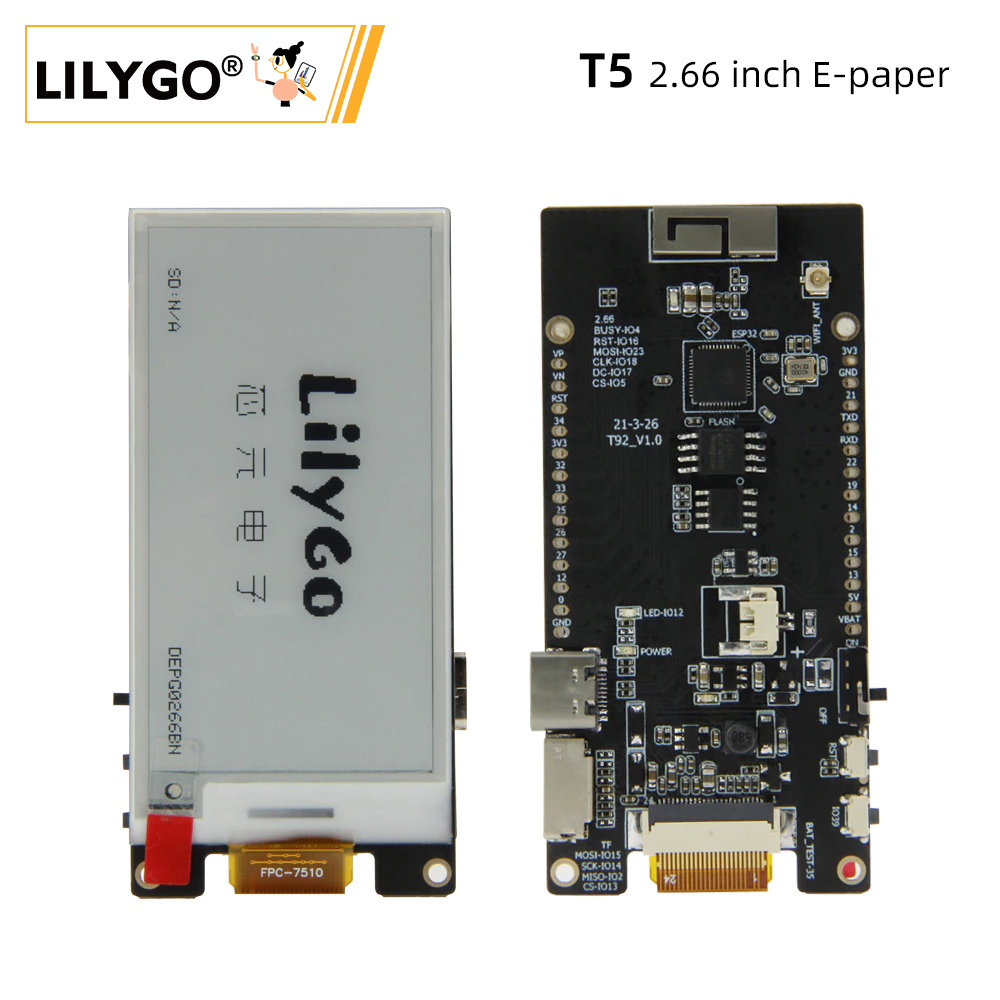 LILYGO® TTGO T5 2.66-Inch E-Pa - Ttgo Tdisplay recension och pris